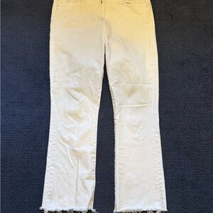 MOTHER White Ankle Jeans